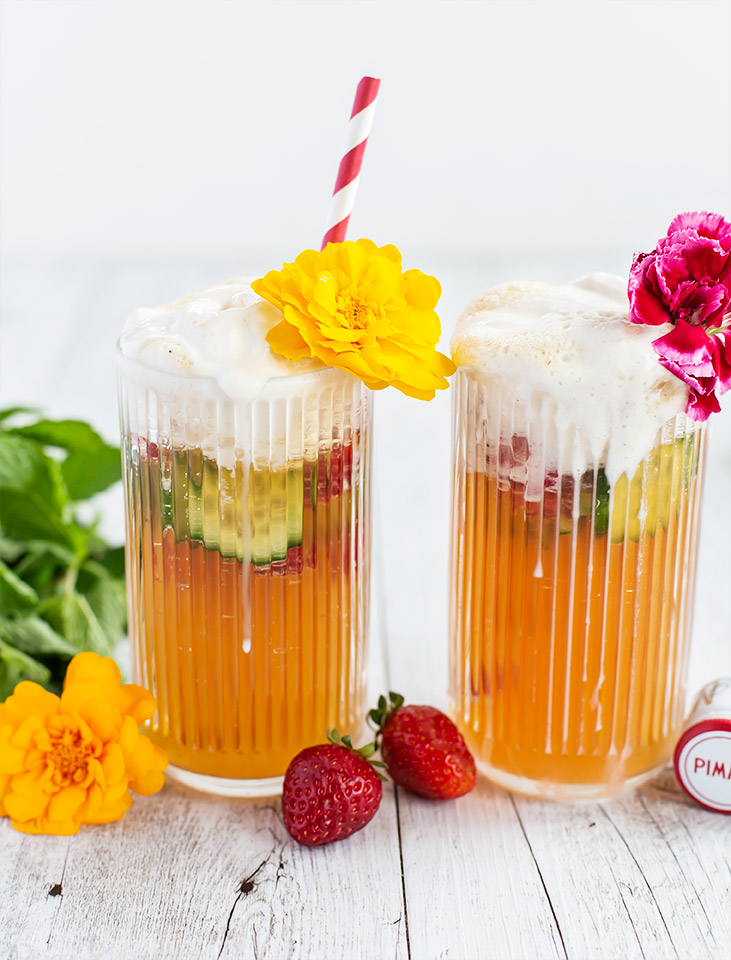 Pimms Cup Spider Ice Cream Float