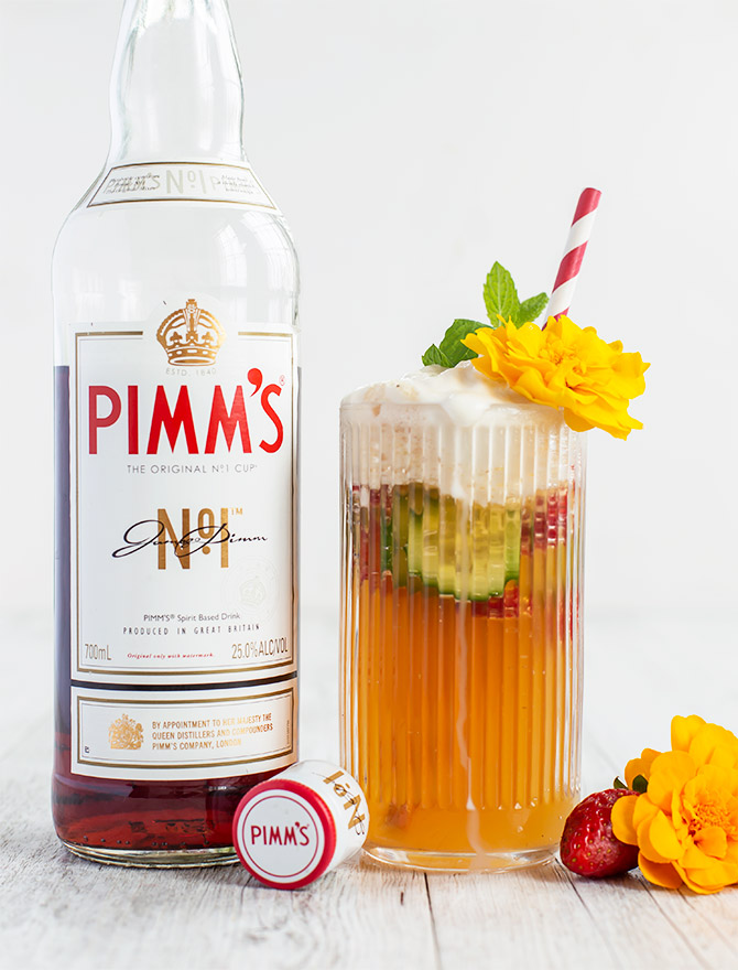 Pimms Cup Spider Ice Cream Float