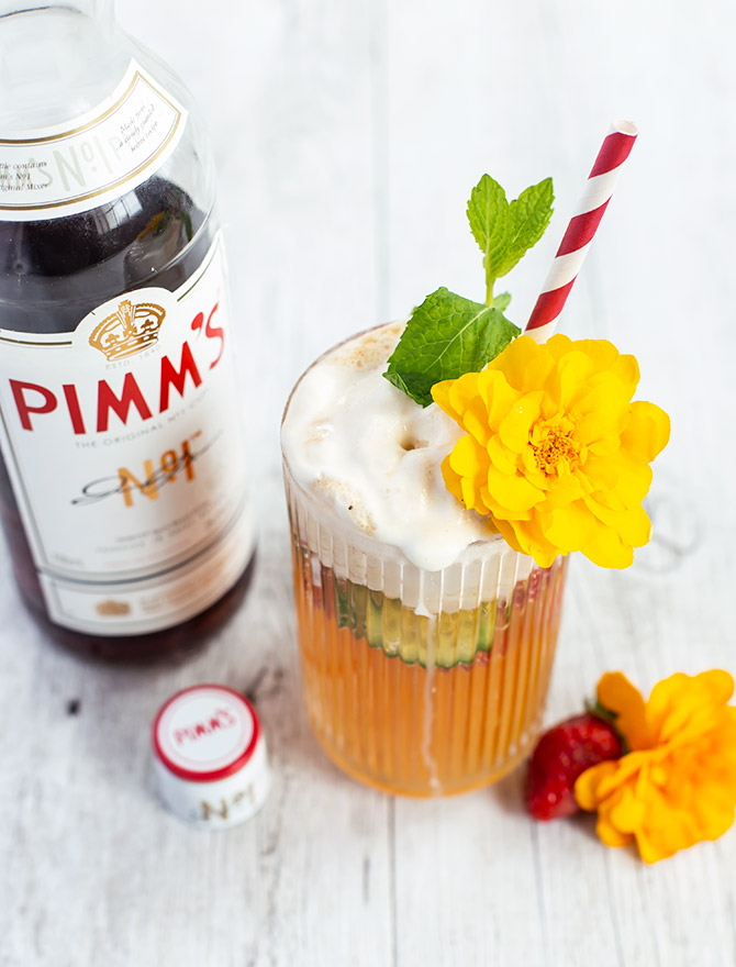 Pimms Cup Spider Ice Cream Float