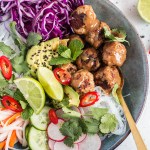 Pork Meatball Banh Mi Salad Bowl