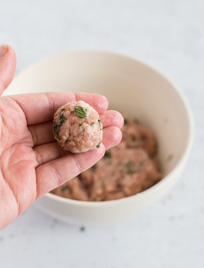 Pork Meatball Banh Mi Salad Bowl