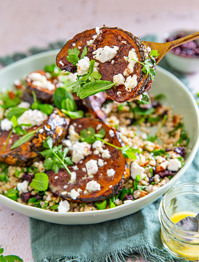 Spiced Pumpkin Pearl Barley Salad