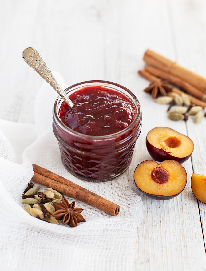 Roasted Spiced Plum Jam