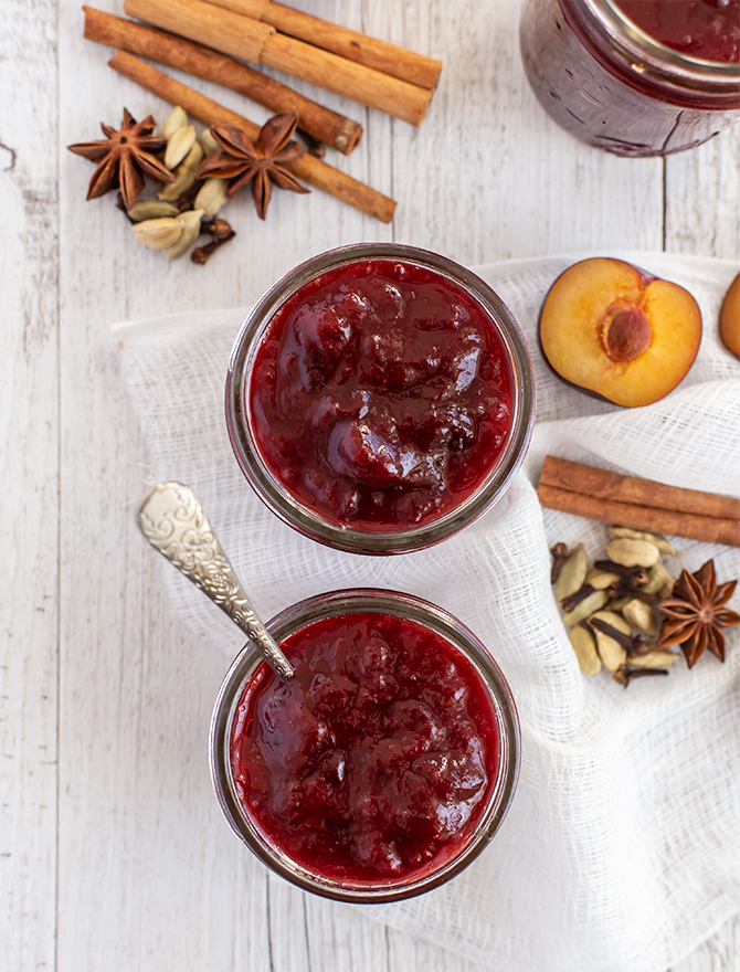 Roasted Spiced Plum Jam