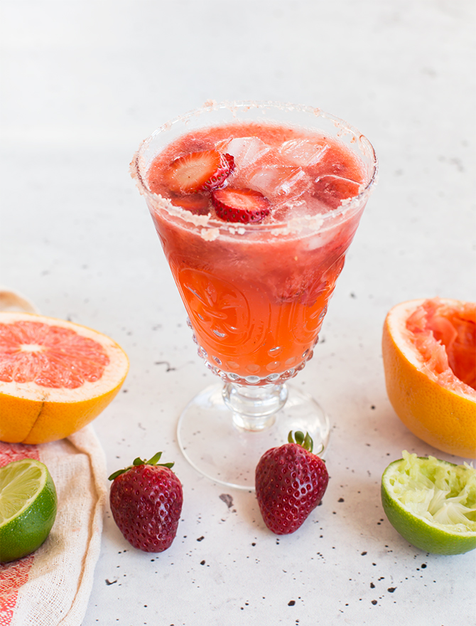 Roasted Strawberry Paloma