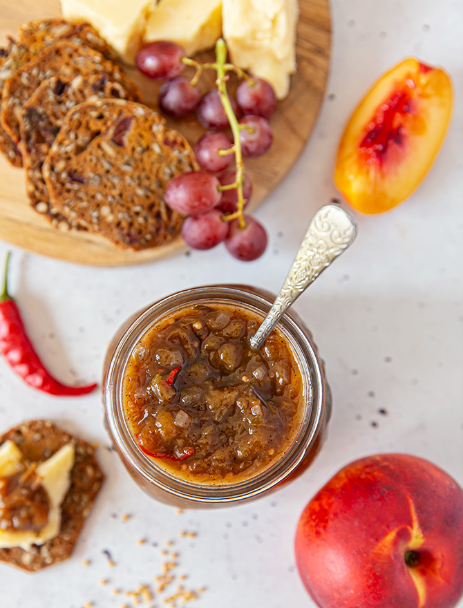 Spiced Nectarine Chilli Chutney