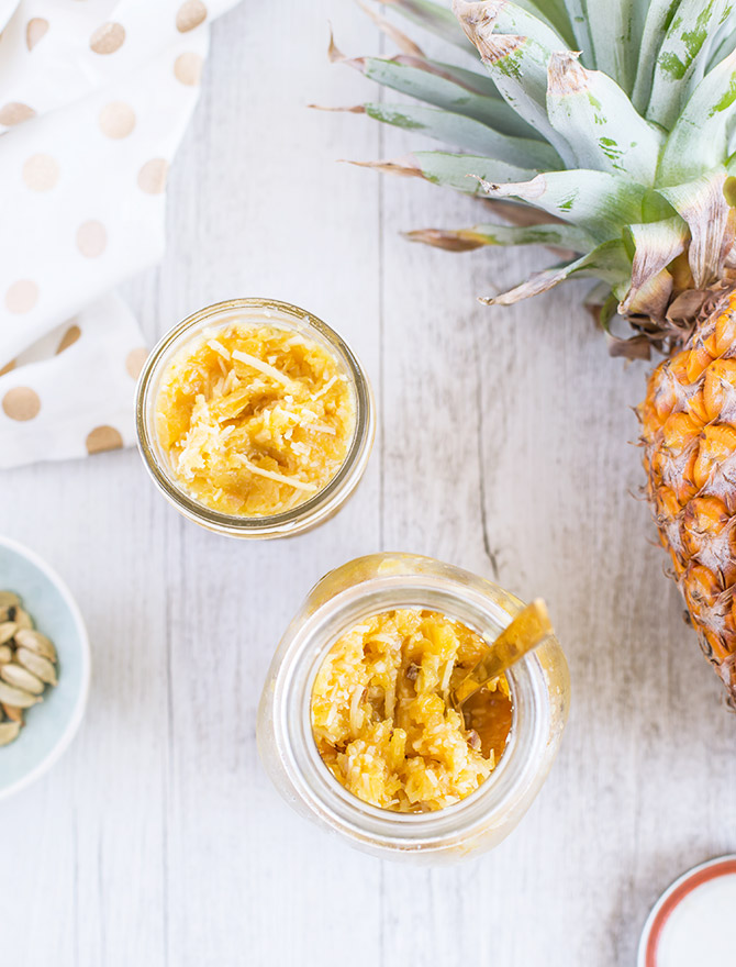 Spiced Pineapple Coconut Jam with Rum