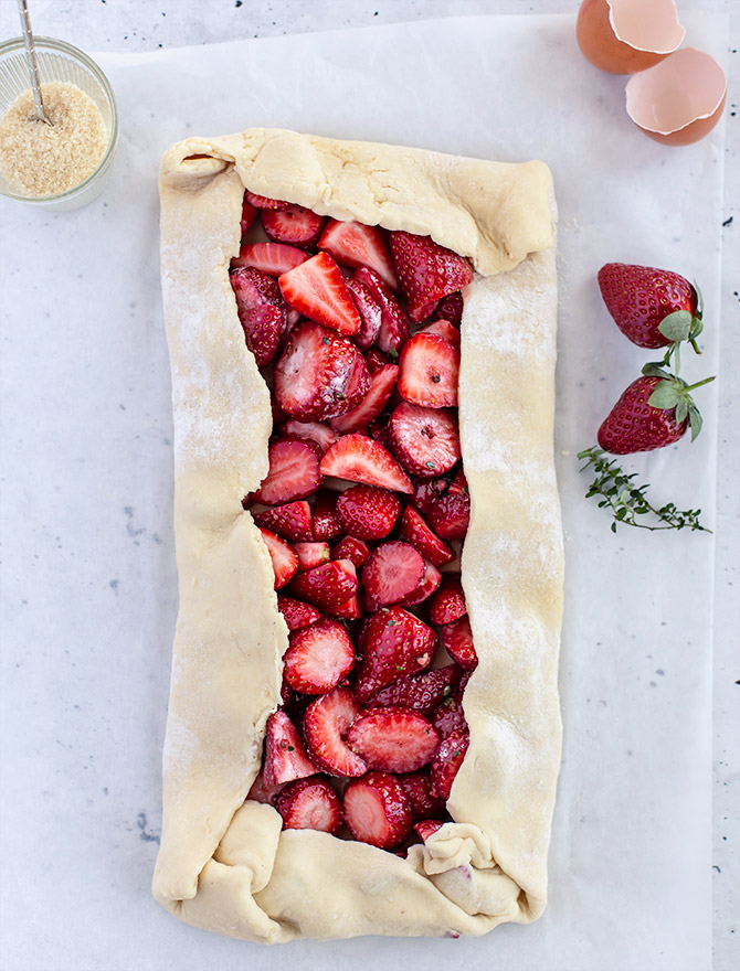 Strawberry and Thyme Galette Tart