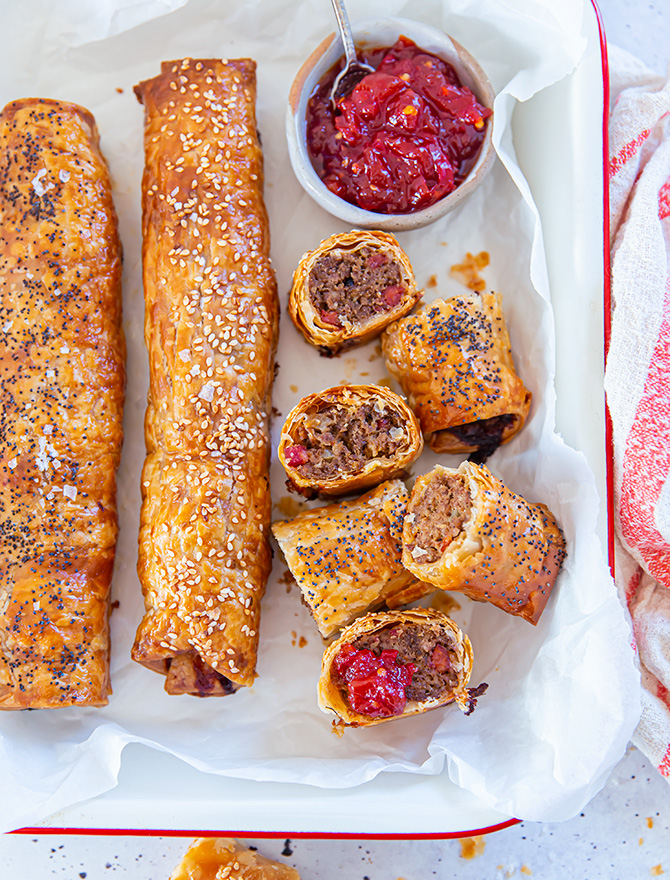 Veal and Chorizo Sausage Rolls