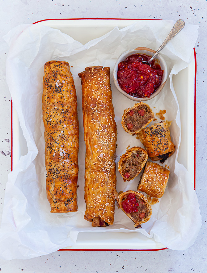 Veal and Chorizo Sausage Rolls