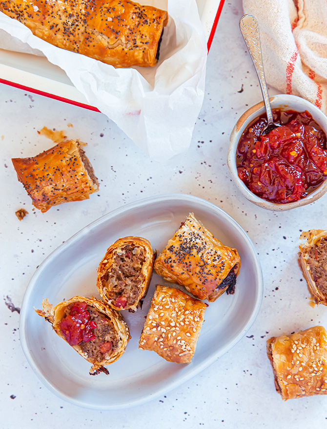 Veal and Chorizo Sausage Rolls