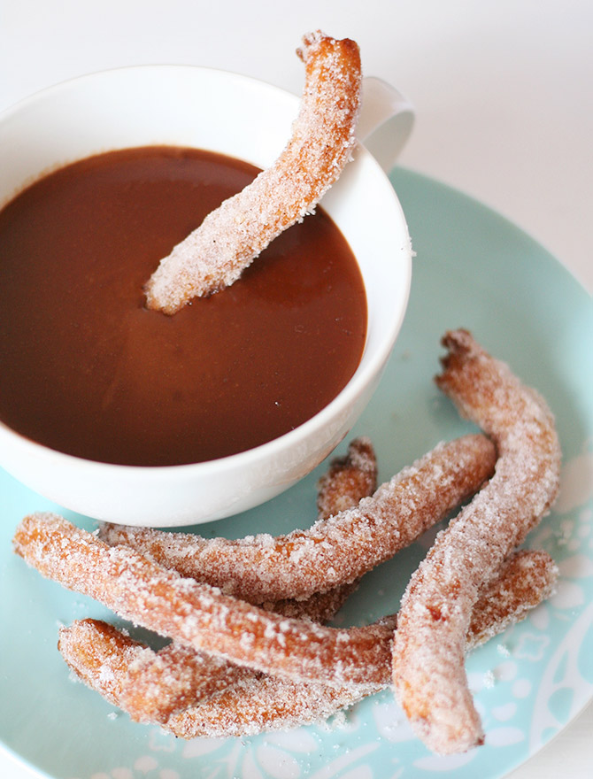 Boozy Desserts - Churros with Boozy Hot Chocolate