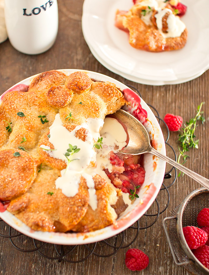 Boozy Desserts - Nectarine, Raspberry and Chambord Pie