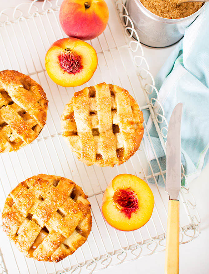 Boozy Desserts - Peach & Bourbon Pie