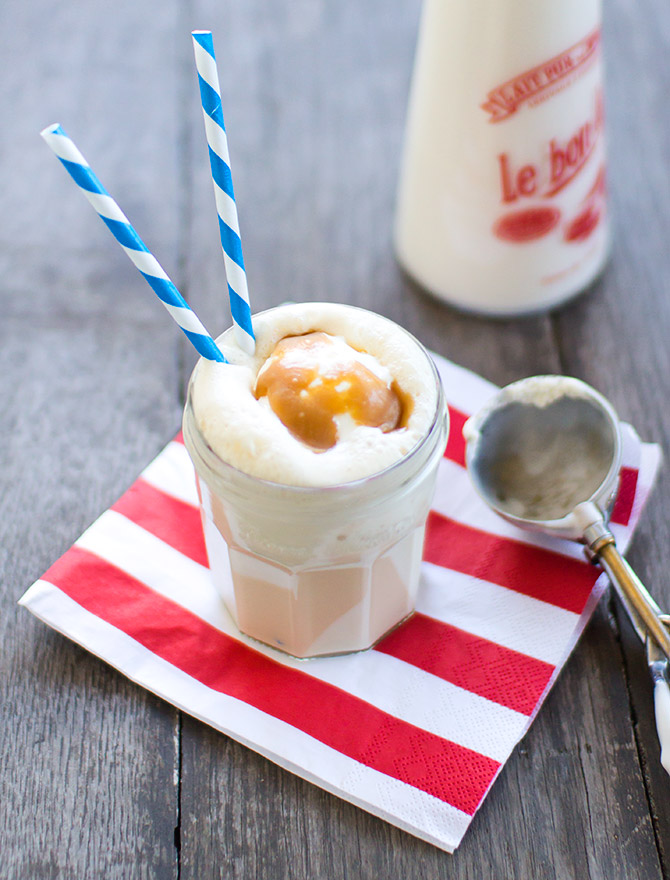 Boozy Desserts - Salted Caramel & Bourbon Milkshake