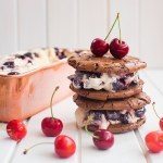 Roasted Cherry Ice Cream Sandwiches