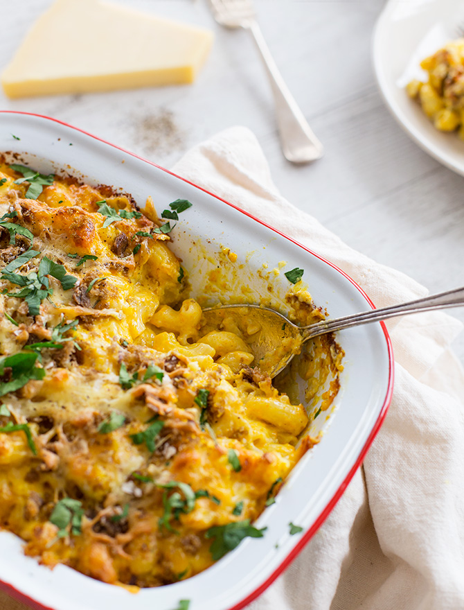 Pumpkin Cauliflower Mac and Cheese