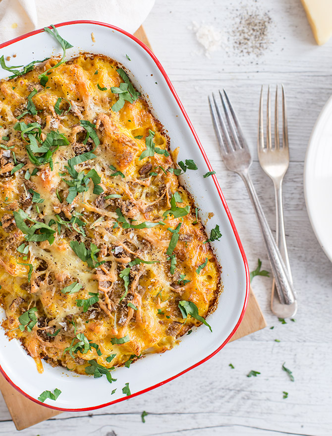 Pumpkin Cauliflower Mac and Cheese