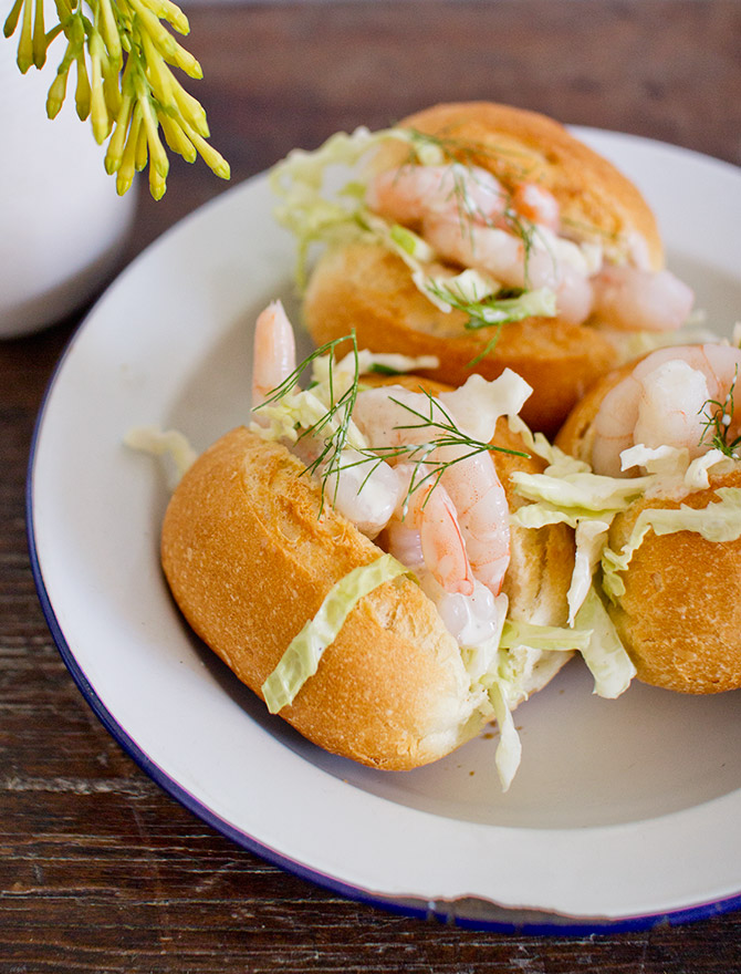 Prawn Sliders with Lemon Fennel Slaw