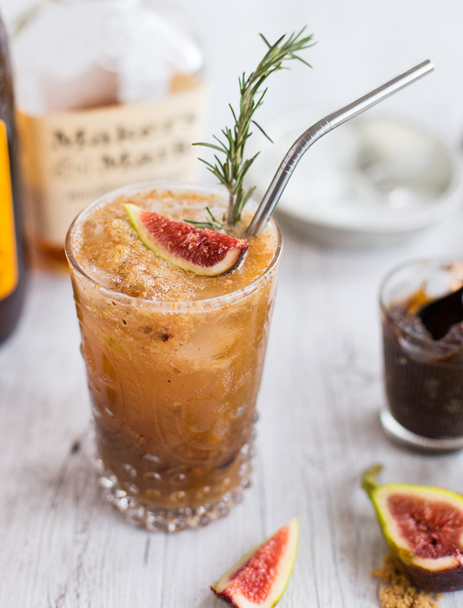 Sticky Date Bourbon Smash Cocktail