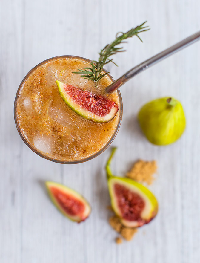 Sticky Date Bourbon Smash Cocktail