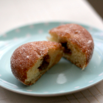 Milk Chocolate Filled Cinnamon Doughnuts