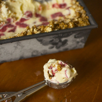 Guest Post / Roasted Strawberry Crumble Ice Cream