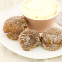 Espresso Zeppole with Vanilla Mascarpone