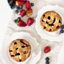 Mixed Berry Lattice Pies