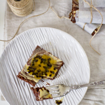 Passionfruit Cheesecake Brownies