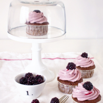 Chocolate and Blackberry Cupcakes