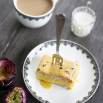 Vanilla Passionfruit Slice