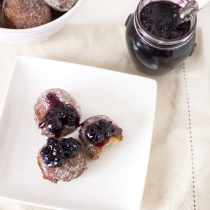 Blueberry Jam Doughnuts with Lavender Sugar + 13 Ways with Lavender!