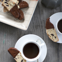 Sour Cherry and Cocoa Nib Biscotti