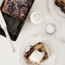 Earl Grey, Apple and Chocolate Bread Pudding