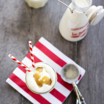 Salted Caramel and Bourbon Milkshakes