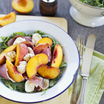 Simple Dinners 01 / Peach & Prosciutto Salad