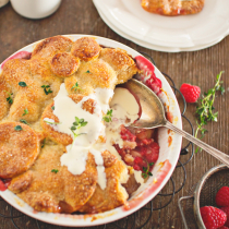 Nectarine, Raspberry and Chambord Pie