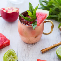 Pomegranate & Watermelon Moscow Mule