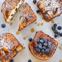 Blueberry Cheesecake Stuffed French Toast