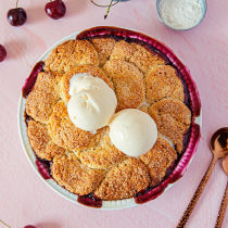 Buttermilk Cherry Cobbler