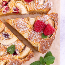 Raspberry and Nectarine Frangipane Tart - for Dre